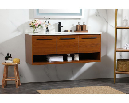 Elegant Bathroom Vanity - Teak (VF43548MTK-BS)