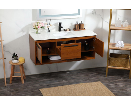 Elegant Bathroom Vanity - Teak (VF43548MTK-BS)