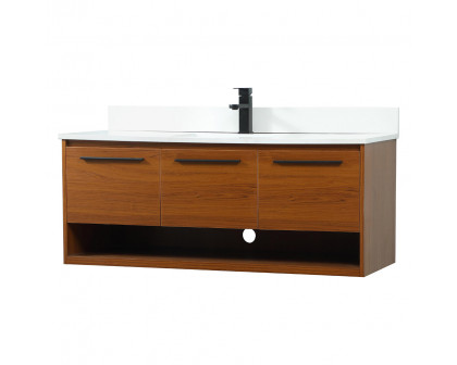 Elegant Bathroom Vanity - Teak (VF43548MTK-BS)