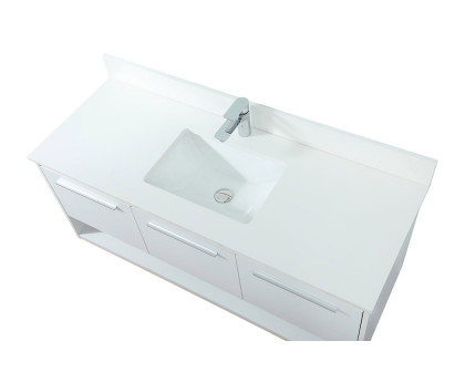 Elegant Bathroom Vanity - White (VF43548MWH-BS)