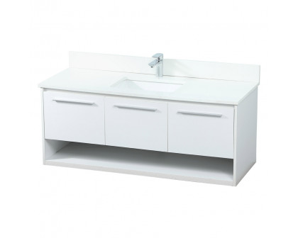 Elegant Bathroom Vanity - White (VF43548MWH-BS)