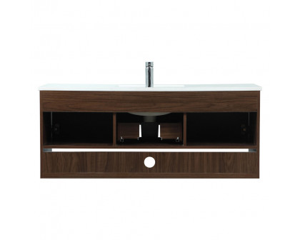 Elegant Bathroom Vanity - Walnut (VF43548MWT)