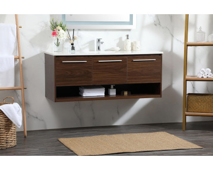 Elegant Bathroom Vanity - Walnut (VF43548MWT)