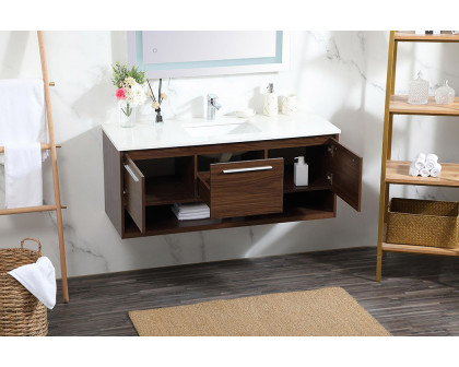 Elegant Bathroom Vanity - Walnut (VF43548MWT)