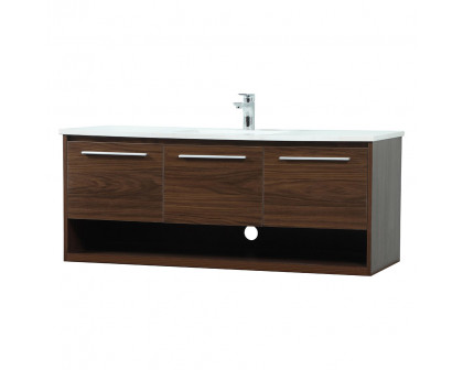 Elegant Bathroom Vanity - Walnut (VF43548MWT)