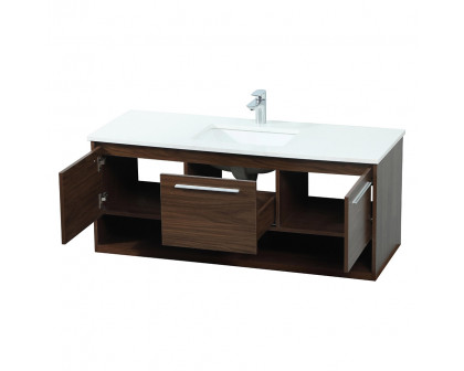 Elegant Bathroom Vanity - Walnut (VF43548MWT)