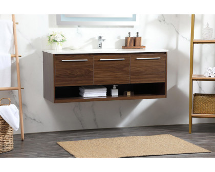 Elegant Bathroom Vanity - Walnut (VF43548MWT-BS)