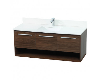 Elegant Bathroom Vanity - Walnut (VF43548MWT-BS)