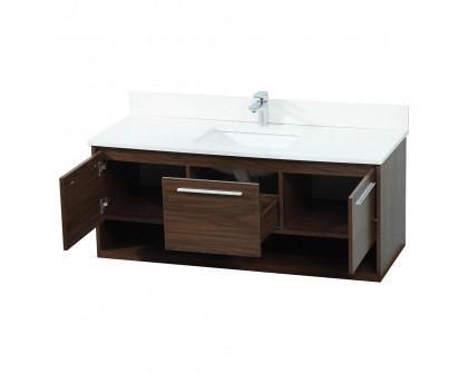 Elegant Bathroom Vanity - Walnut (VF43548MWT-BS)