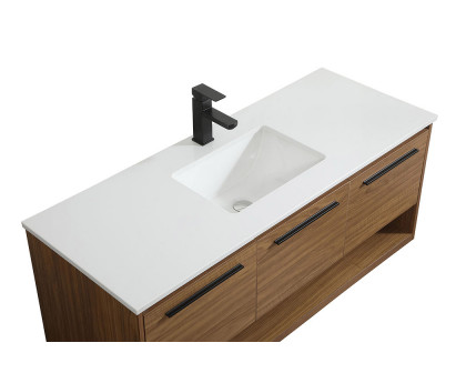 Elegant Bathroom Vanity - Walnut Brown (VF43548WB)