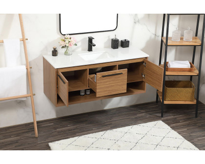 Elegant Bathroom Vanity - Walnut Brown (VF43548WB)