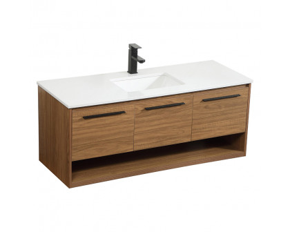 Elegant Bathroom Vanity - Walnut Brown (VF43548WB)