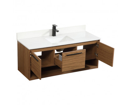 Elegant Bathroom Vanity - Walnut Brown (VF43548WB-BS)