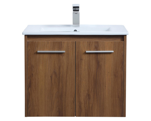 Elegant Bathroom Vanity - Walnut Brown, L 24" (VF44024WB)