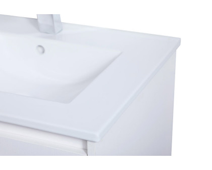 Elegant Bathroom Vanity - White, L 24" (VF44024WH)