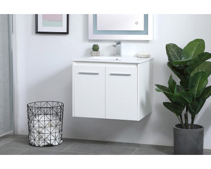 Elegant Bathroom Vanity - White, L 24" (VF44024WH)