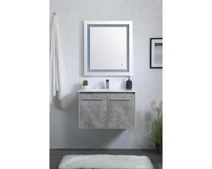 Elegant Bathroom Vanity - Concrete Gray, L 30" (VF44030CG)