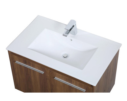 Elegant Bathroom Vanity - Walnut Brown, L 30" (VF44030WB)