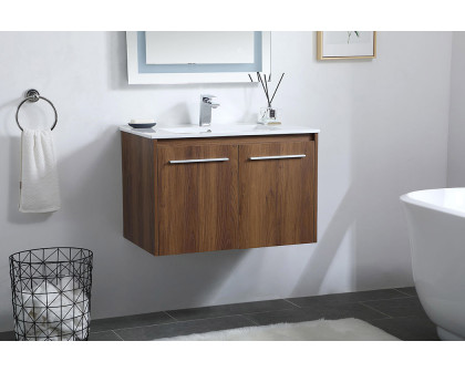 Elegant Bathroom Vanity - Walnut Brown, L 30" (VF44030WB)