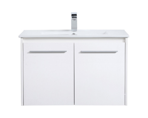 Elegant Bathroom Vanity - White, L 30" (VF44030WH)