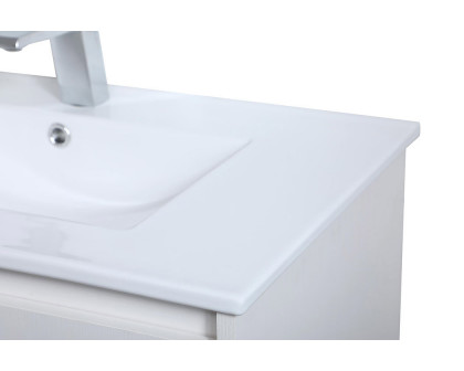 Elegant Bathroom Vanity - White, L 30" (VF44030WH)