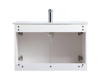 Elegant Bathroom Vanity - White, L 30" (VF44030WH)