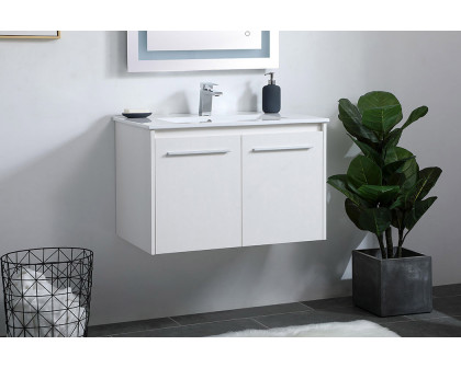 Elegant Bathroom Vanity - White, L 30" (VF44030WH)