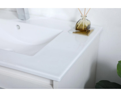 Elegant Bathroom Vanity - White, L 30" (VF44030WH)