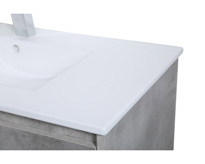 Elegant Bathroom Vanity - Concrete Gray, L 36" (VF44036CG)