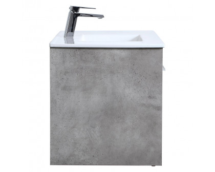 Elegant Bathroom Vanity - Concrete Gray, L 36" (VF44036CG)