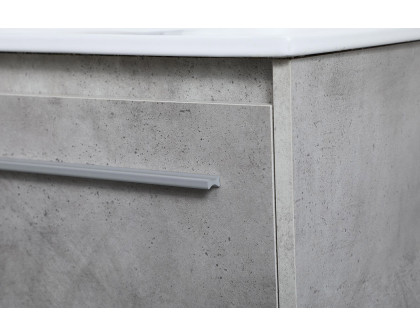 Elegant Bathroom Vanity - Concrete Gray, L 36" (VF44036CG)