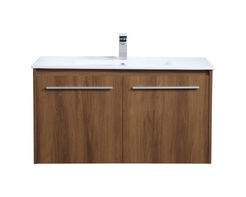 Elegant Bathroom Vanity - Walnut Brown, L 36" (VF44036WB)