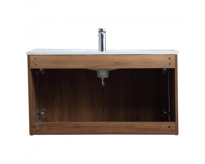 Elegant Bathroom Vanity - Walnut Brown, L 36" (VF44036WB)