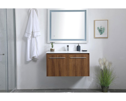 Elegant Bathroom Vanity - Walnut Brown, L 36" (VF44036WB)