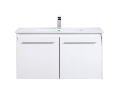 Elegant Bathroom Vanity - White, L 36" (VF44036WH)