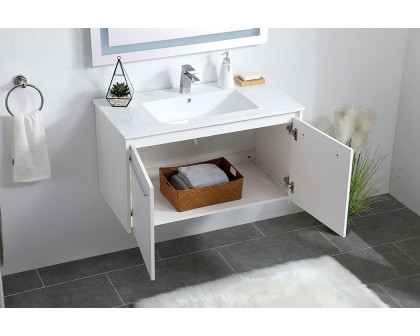 Elegant Bathroom Vanity - White, L 36" (VF44036WH)