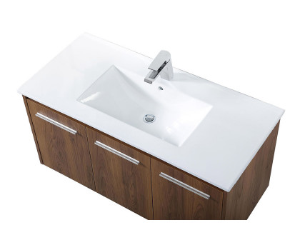 Elegant Bathroom Vanity - Walnut Brown, L 40" (VF44040WB)