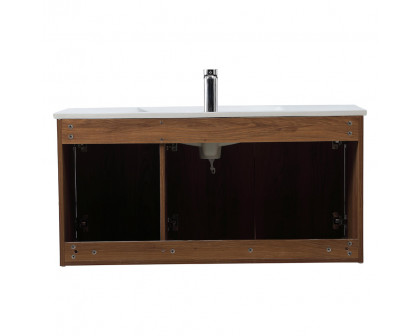 Elegant Bathroom Vanity - Walnut Brown, L 40" (VF44040WB)