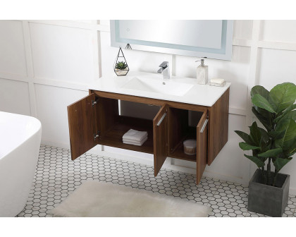 Elegant Bathroom Vanity - Walnut Brown, L 40" (VF44040WB)