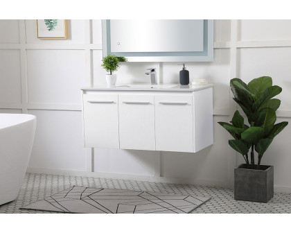 Elegant Bathroom Vanity - White, L 40" (VF44040WH)