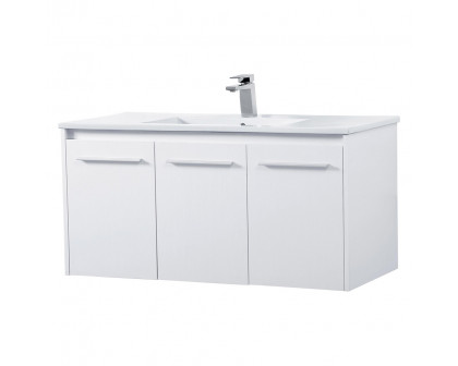 Elegant Bathroom Vanity - White, L 40" (VF44040WH)