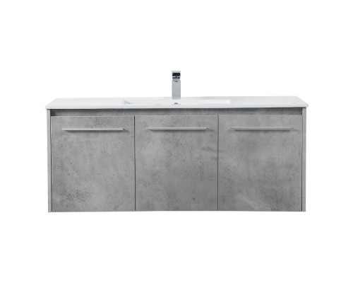 Elegant Bathroom Vanity - Concrete Gray, L 48" (VF44048CG)