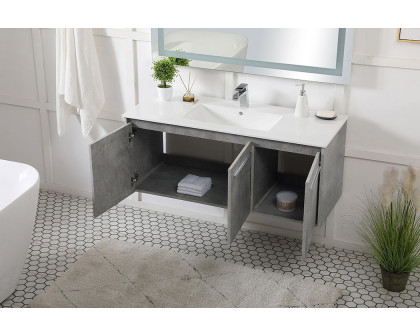 Elegant Bathroom Vanity - Concrete Gray, L 48" (VF44048CG)