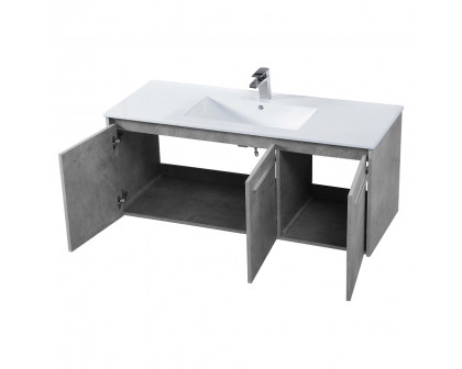 Elegant Bathroom Vanity - Concrete Gray, L 48" (VF44048CG)