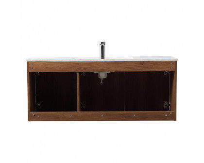 Elegant Bathroom Vanity - Walnut Brown, L 48" (VF44048WB)