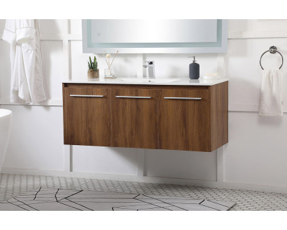 Elegant Bathroom Vanity - Walnut Brown, L 48" (VF44048WB)