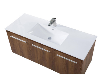 Elegant Bathroom Vanity - Walnut Brown, L 48" (VF44048WB)