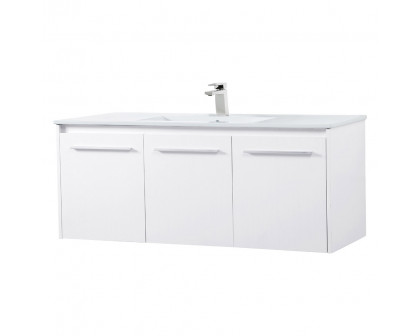 Elegant Bathroom Vanity - White, L 48" (VF44048WH)