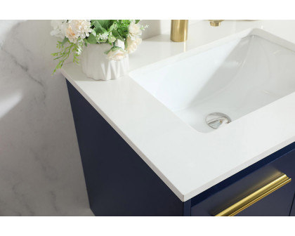 Elegant Bathroom Vanity - Blue (VF44524MBL)