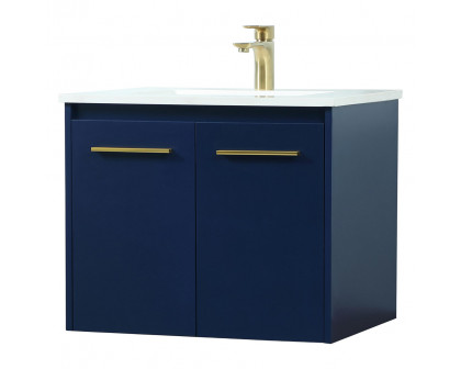 Elegant Bathroom Vanity - Blue (VF44524MBL)